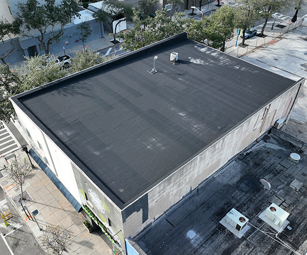 Flat roof replacement aerial