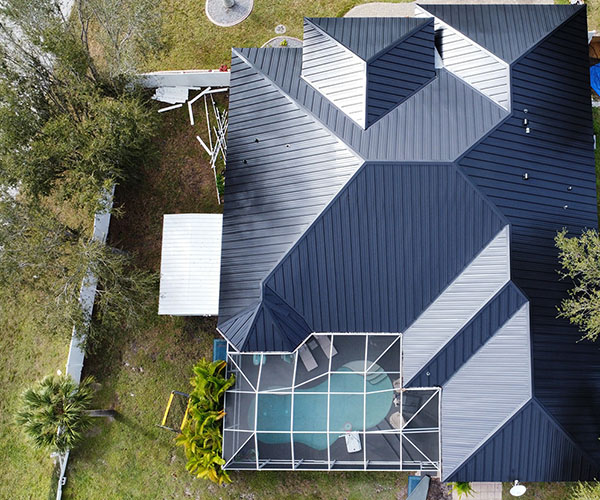 metal roof aerial